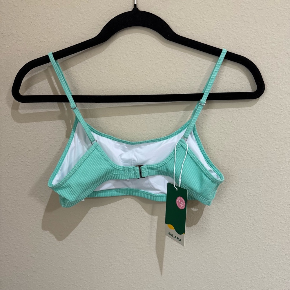 Halara Ribbed Bikini Top Size S - Picture 2 of 5